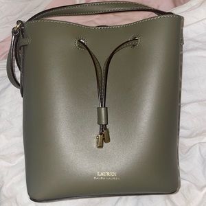 Ralph Lauren Andie Cinch Purse - Forest Green